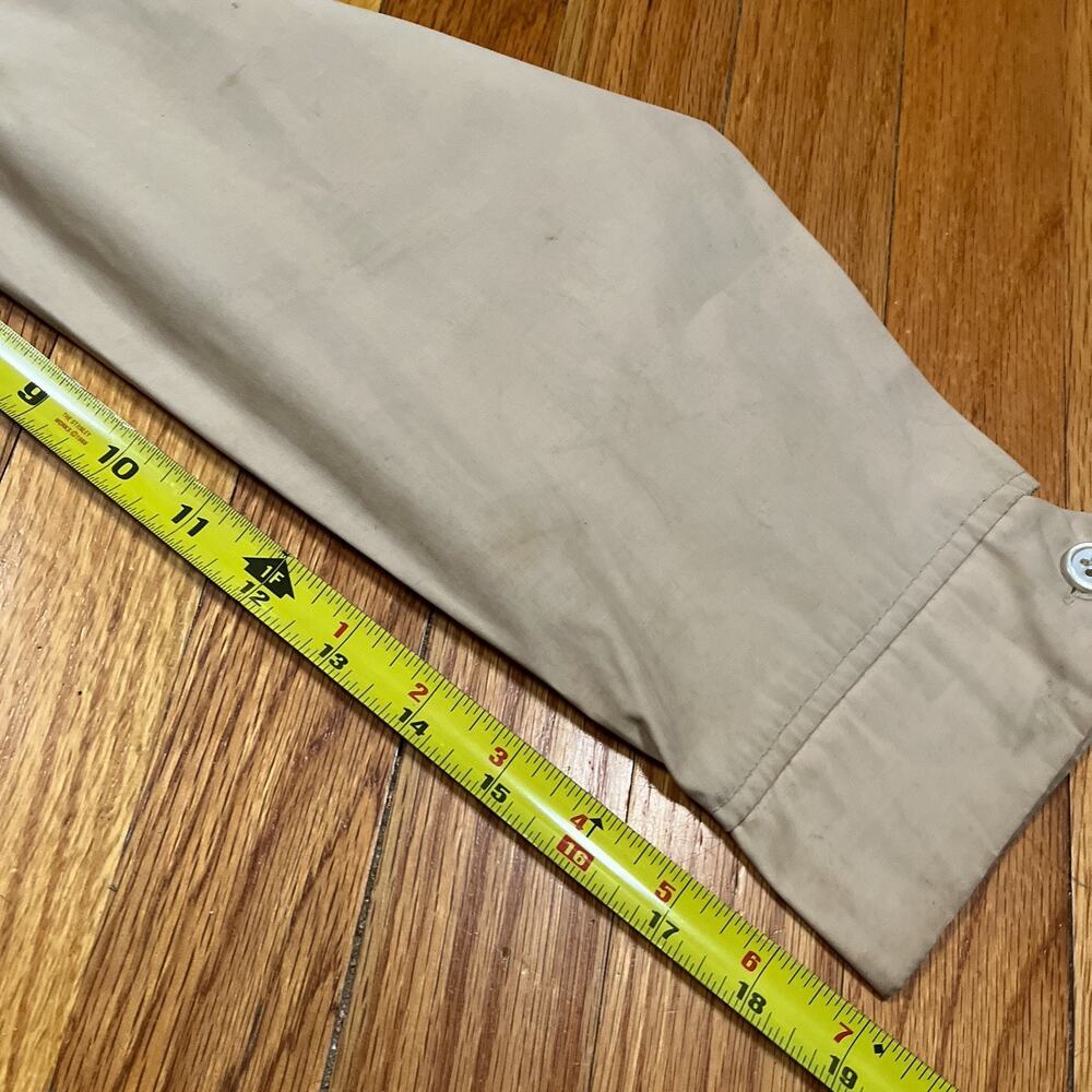 Vintage McGregor Jacket 44 Beige Drizzler Full Zip USA Talon Stains - Picture 7 of 11
